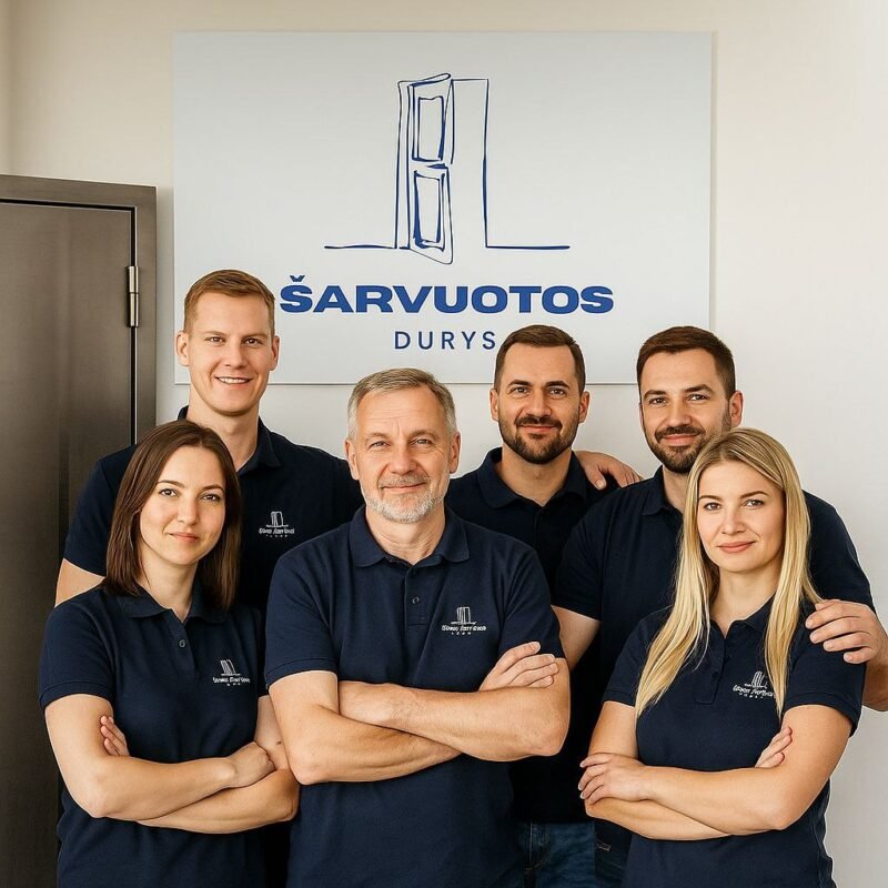 sarvuotos durys komanda